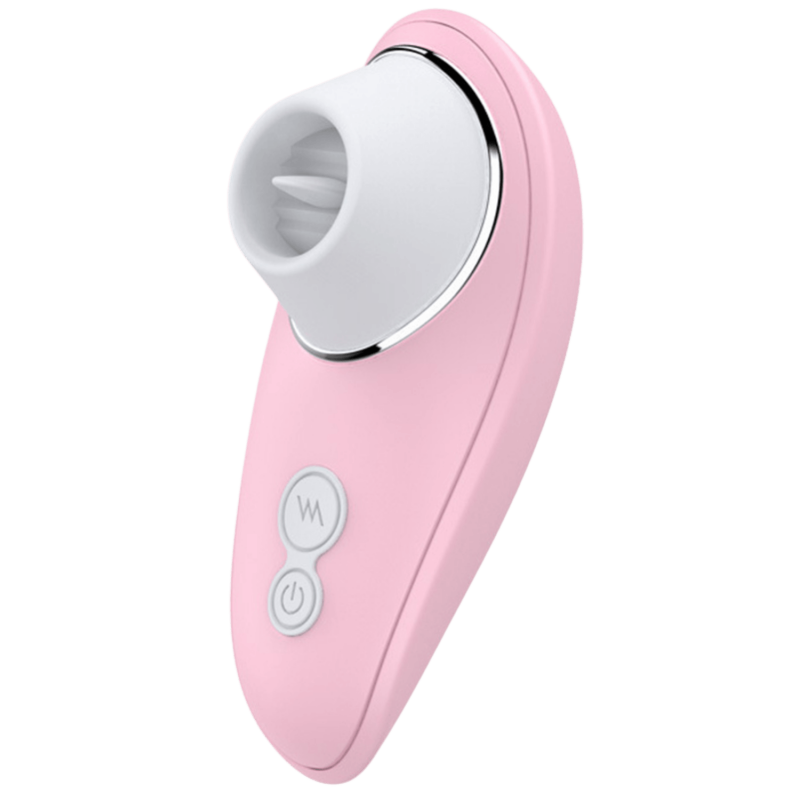 Vibromasseur rose à langue vibrante pour cunnilingus