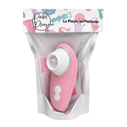 Vibromasseur rose à langue vibrante pour cunnilingus