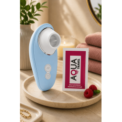 Vibromasseur bleu à langue vibrante pour cunnilingus