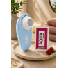 Vibromasseur bleu à langue vibrante pour cunnilingus