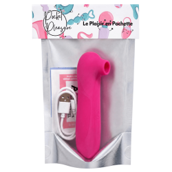 Stimulateur de clitoris par vibrations sur membrane rechargeable USB rose 10 Vitesses De Voyage