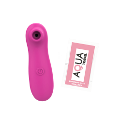 Stimulateur de clitoris par vibrations sur membrane rechargeable USB rose 10 Vitesses De Voyage