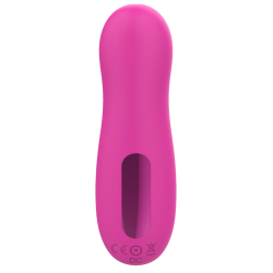 Stimulateur de clitoris par vibrations sur membrane rechargeable USB rose 10 Vitesses De Voyage