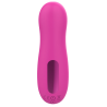 Stimulateur de clitoris par vibrations sur membrane rechargeable USB rose 10 Vitesses De Voyage