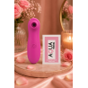 Stimulateur de clitoris par vibrations sur membrane rechargeable USB rose 10 Vitesses De Voyage