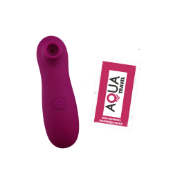 Stimulateur de clitoris par vibrations sur membranes violet 10 vitesses de voyage