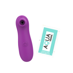 Vibromasseur par vibrations sur membrane rechargeable USB violet 10 vitesses de voyage