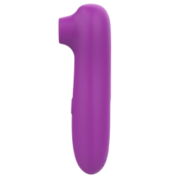Vibromasseur par vibrations sur membrane rechargeable USB violet 10 vitesses de voyage