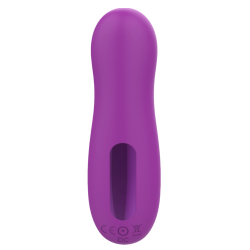 Vibromasseur par vibrations sur membrane rechargeable USB violet 10 vitesses de voyage