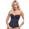 Corsage bustier à baleines avec laçage au dos - Cottelli