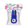 Anneau vibrant silicone bleu avec oreilles de lapin 