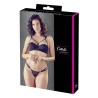 Ensemble soutien-gorge noir sexy avec armature et string assorti 