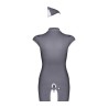 Stewardess Costume 3 pcs - Gris