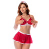Ensemble infirmière lingerie noir avec jupe – Mapalé