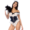 Costume sexy de soubrette 2 pièces 