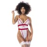 Costume infirmière avec body et serre-tête 