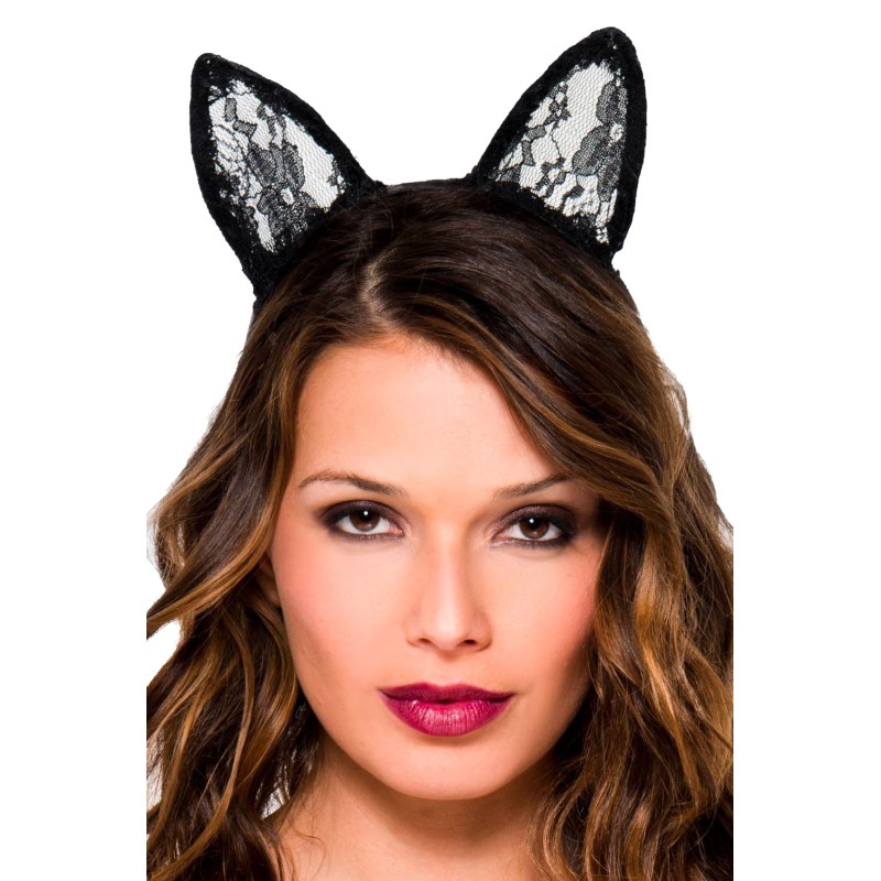 Oreilles de chatte en dentelle 