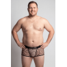Boxer en résille imprimé léopard