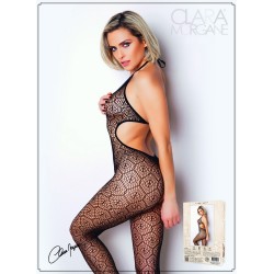 Bodystocking en dentelle et résille noire - Le Numéro 17 - Collection Bodystocking 