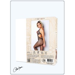 Bodystocking en dentelle et résille noire - Le Numéro 17 - Collection Bodystocking 