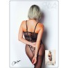 Bodystocking résille imprimé motifs floraux - Le Numéro 13 - Collection Bodystocking 