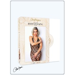 Bodystocking  en résille avec maille  large - Le Numéro 11 - Collection Bodystocking 