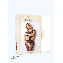 Body noir avec ouverture sexy - Le Numéro 3 - Collection Bodystocking 