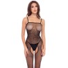 Bodystocking noir scintillante 