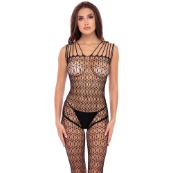Bodystocking large maille ouvert à l'entrejambe 