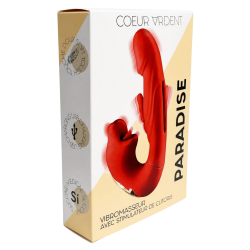PARADISE — Vibromasseur avec Stimulateur de Clitoris | Coeur Ardent