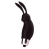 Mini Stimulateur Clitoridien Lapin Noir  1 dosette lubrifiant — Pocket Pleasure