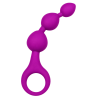 Chapelet Anal 3 Boules Fuchsia Silicone  1 dosette de lubrifiant — Pocket Pleasure