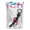 Chapelet Anal Cœur Silicone Noir  1 dosette de lubrifiant — Pocket Pleasure