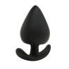 Plug Anal Silicone Noir XS Pocket Pleasure  1 dosette de lubrifiant