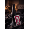 Plug Anal Noir en Silicone XL avec Ventouse Taille XL 15 cm Pocket Pleasure  1 dosette de lubrifiant