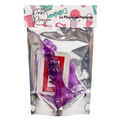 Plug Anal Ventouse Boules Jelly 11 cm Pocket Pleasure 1 dosette lubrifiant