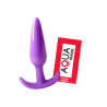 Plug anal violet souple base évasée Pocket Pleasure  1 dosette de lubrifiant