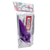 Plug anal violet souple base évasée Pocket Pleasure  1 dosette de lubrifiant