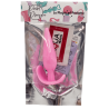 Plug anal rose souple base évasée Pocket Pleasure  1 dosette lubrifiant
