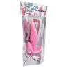 Plug anal rose souple base évasée Pocket Pleasure  1 dosette lubrifiant