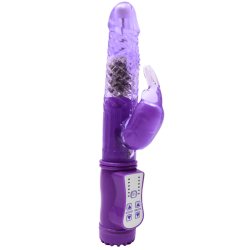 Vibromasseur Rabbit Violet Rotation  Vibration 36 Modes  1 dosette de lubrifiant — Pocket Pleasure