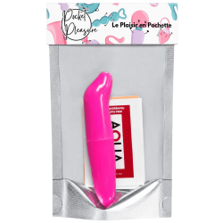 Vibromasseur Tête Incurvée Rose  1 dosette de lubrifiant — Pocket Pleasure