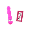 Mini Vibromasseur rose ondulés Pocket Pleasure  1 dosette de lubrifiant