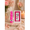 Mini Vibromasseur rose ondulés Pocket Pleasure  1 dosette de lubrifiant