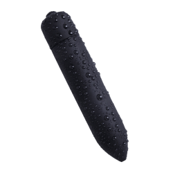 Mini Vibromasseur Bullet Noir 10 Vitesses  1 dosette de lubrifiant — Pocket Pleasure