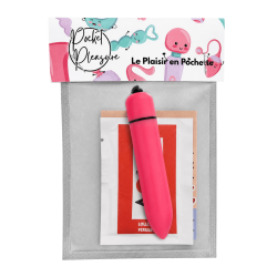 Mini Vibromasseur Bullet Rose 10 Vitesses  1 dosette de lubrifiant — Pocket Pleasure