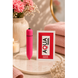 Mini Vibromasseur Bullet Rose 10 Vitesses  1 dosette de lubrifiant — Pocket Pleasure