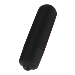Mini Vibromasseur Bullet Noir  1 dosette lubrifiant — Pocket Pleasure