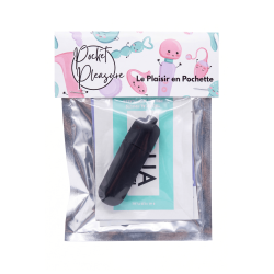 Mini Vibromasseur Bullet Noir  1 dosette lubrifiant — Pocket Pleasure