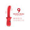 Vibromasseur Rouge Ultra-Souple KISS